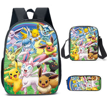 Kit Escolar Pokémon: Mochila, Bolsa de Ombro e Estojo