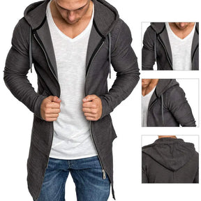 Jaqueta Longa Masculina com Manga Longa Para Inverno