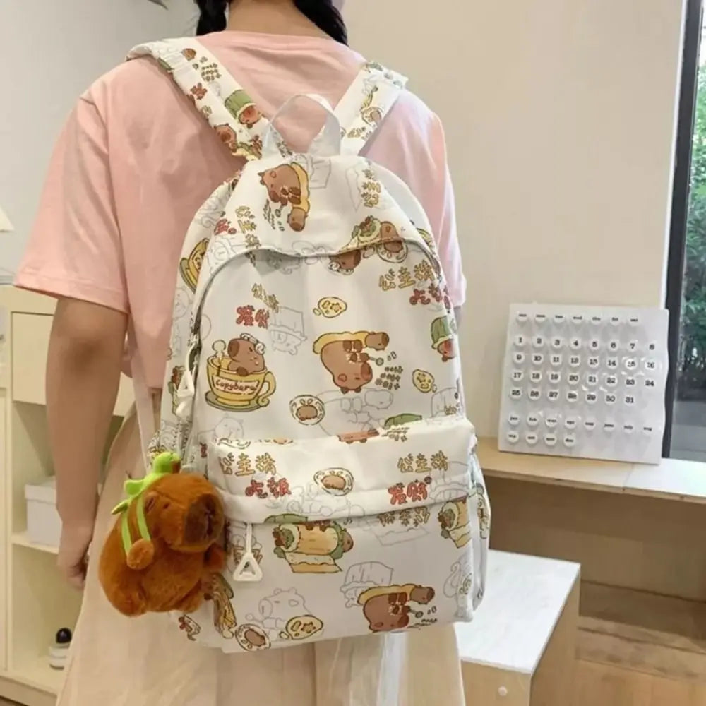 Mochila Escolar Adolescente  Com Bolsos Elásticos  Laterais  Com Alta Capacidade