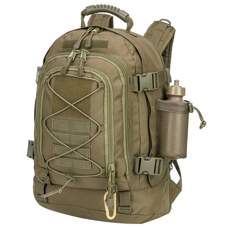 Mochila Militar Tática 60L Expansível - Impermeável - Grande Capacidade