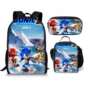 Kit Mochila Masculina Modelo Sonic