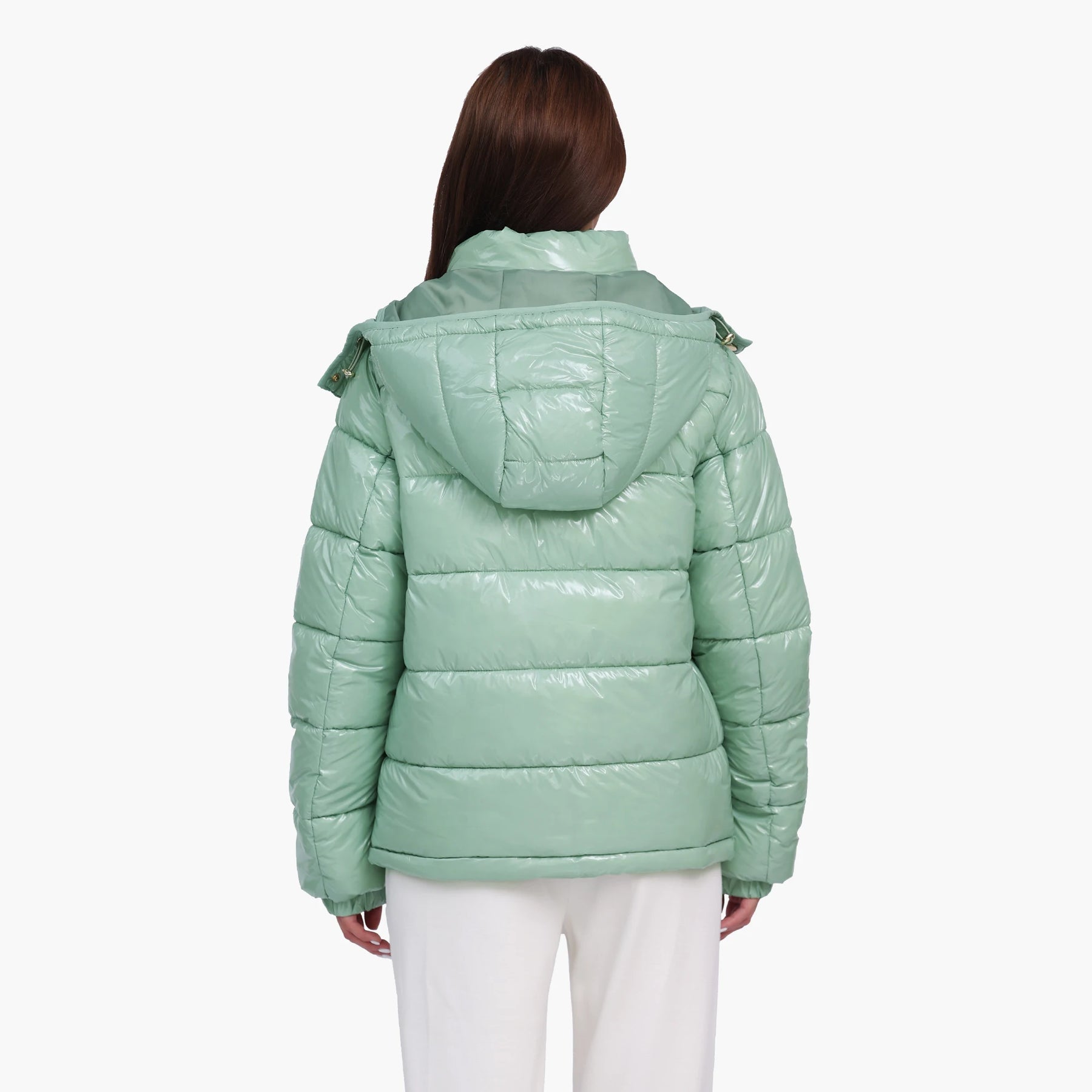 Jaqueta Feminina Puffer Impermeável Para Inverno