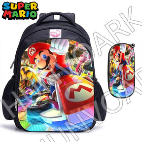 Kit Escolar Super Mario Bros, 2 Peças: Mochila e Estojo - CityBag