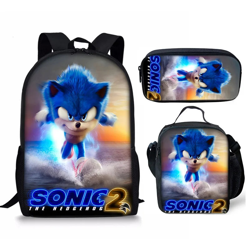 Kit Mochila Masculina Modelo Sonic