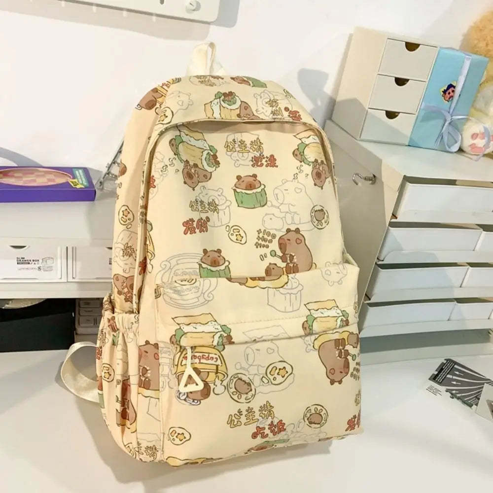 Mochila Escolar Adolescente  Com Bolsos Elásticos  Laterais  Com Alta Capacidade