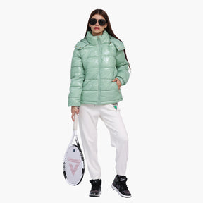 Jaqueta Feminina Puffer Impermeável Para Inverno