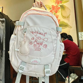 Mochila Escolar Feminina Moda Coreana Estampa Desenho Animado