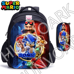 Kit Escolar Super Mario Bros, 2 Peças: Mochila e Estojo - CityBag