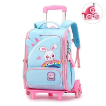 Mochila Escolar com 6 Rodinhas para Meninas e Meninos