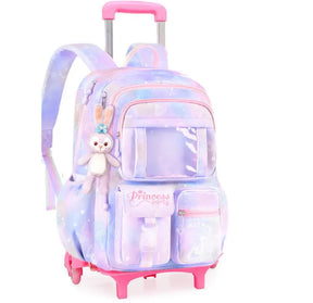 Mochila de Rodinha Feminina Infantil Modelo Nuvem