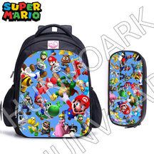 Kit Escolar Super Mario Bros, 2 Peças: Mochila e Estojo - CityBag