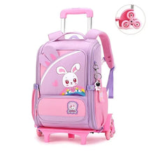 Mochila Escolar com 6 Rodinhas para Meninas e Meninos