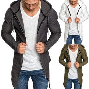 Jaqueta Longa Masculina com Manga Longa Para Inverno