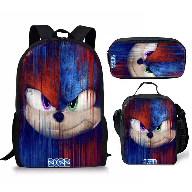 Kit Mochila Masculina Modelo Sonic