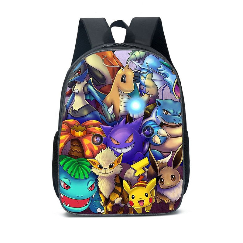 Kit Escolar Pokémon: Mochila, Bolsa de Ombro e Estojo