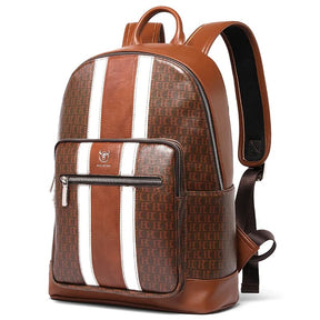 Mochila Escolar Masculina Casual de Couro - MCH70