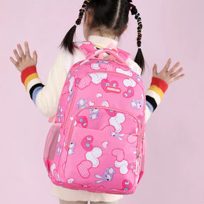 Mochila Escolar Infantil com Desenhos de Coração