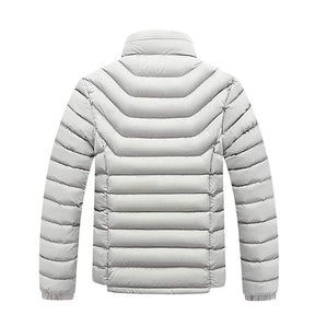 Jaqueta Parka Masculina Grossa Acolchoada Para Inverno