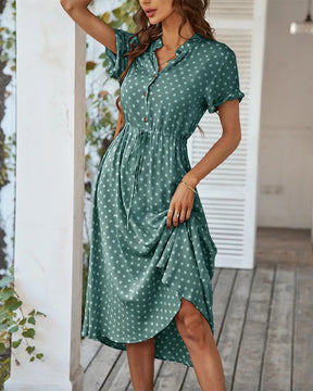 Vestido Midi Verão Botões