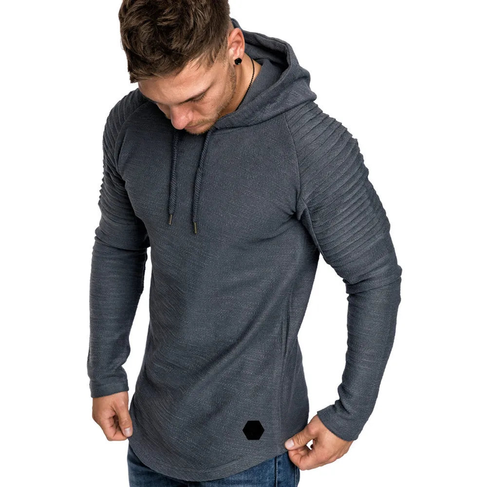 Jaqueta Masculina de Manga Cumprida com Capuz Para Inverno