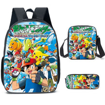 Kit Escolar Pokémon: Mochila, Bolsa de Ombro e Estojo