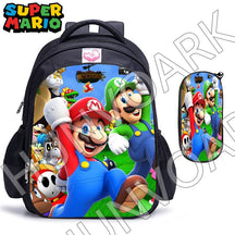 Kit Escolar Super Mario Bros, 2 Peças: Mochila e Estojo - CityBag