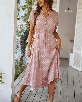 Vestido Midi Verão Botões