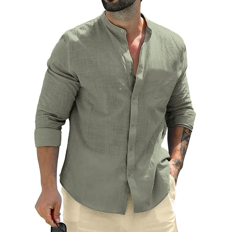 Camisa Masculina Social Monocromática Negocios