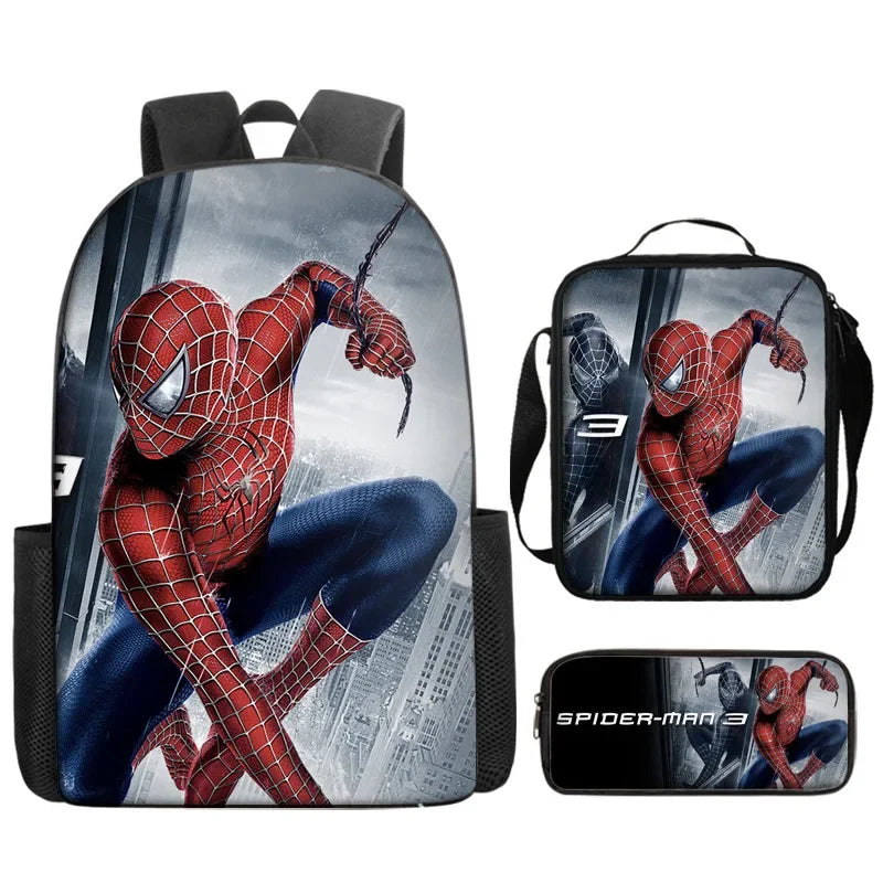 Kit Mochila e Lancheira Escolar do Homem Aranha