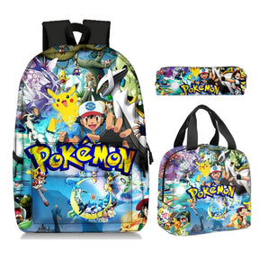 Kit Mochila Infantil Masculina Modelo Pokémon