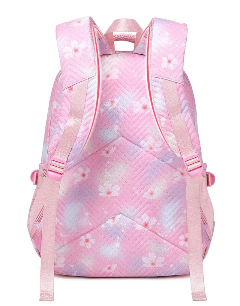 Mochila Escolar Infantil Feminina Impermeável Com Compartimentos