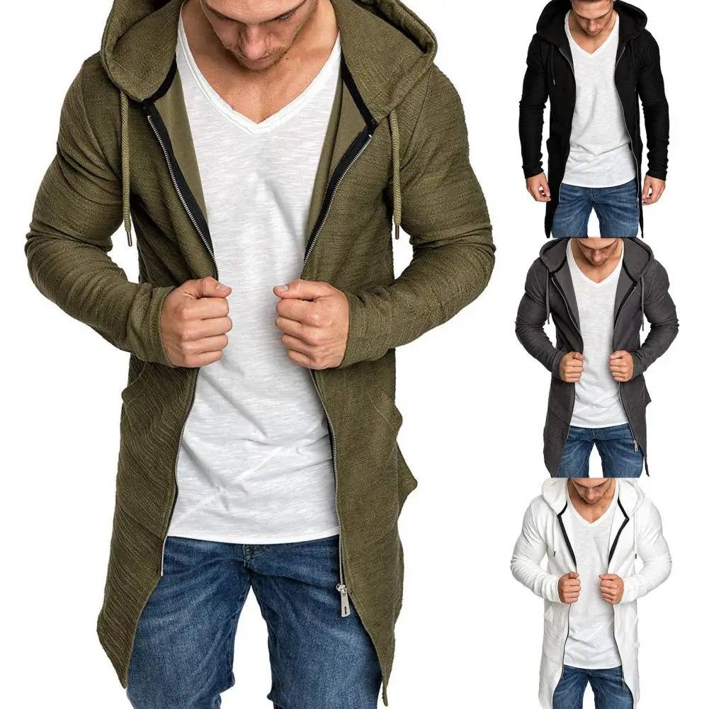 Jaqueta Longa Masculina com Manga Longa Para Inverno