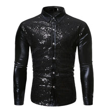 Camisa Masculina Social Lantejoulas Baile/Casamento