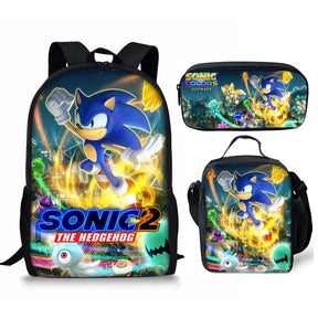 Kit Mochila Masculina Modelo Sonic