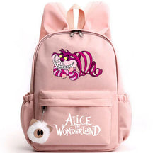 Mochila Escolar Infantil Alice no País das Maravilhas De Alta Qualidade