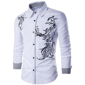 Camisa Social Masculina Estampada Ethnia