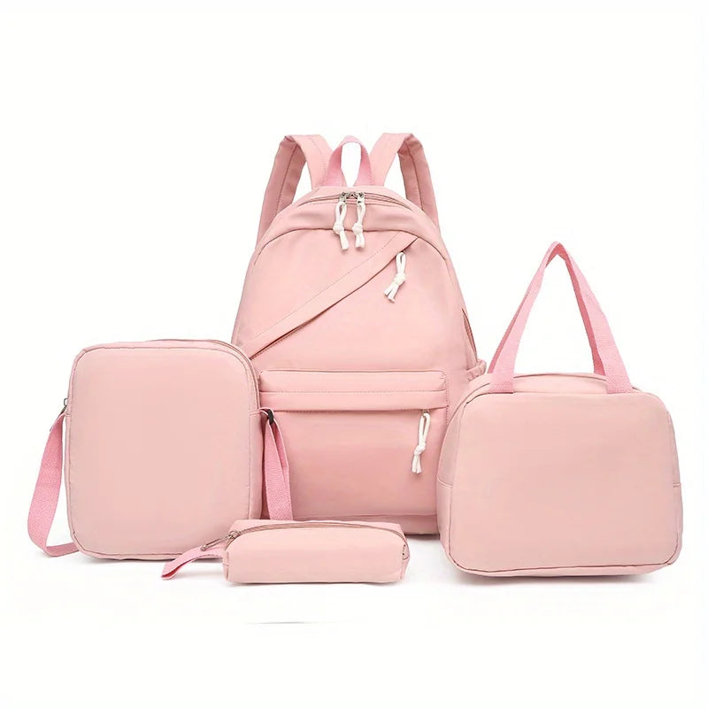 Mochila Escolar Feminina Conjunto 4 Peças