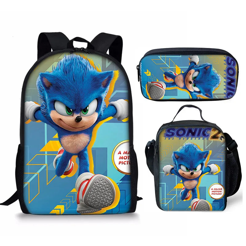 Kit Mochila Masculina Modelo Sonic