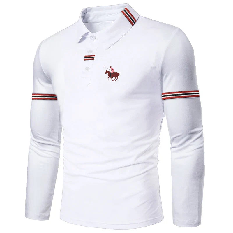 Camisa Masculina Manga Longa Gola Polo - Estilo Esportivo e Elegante