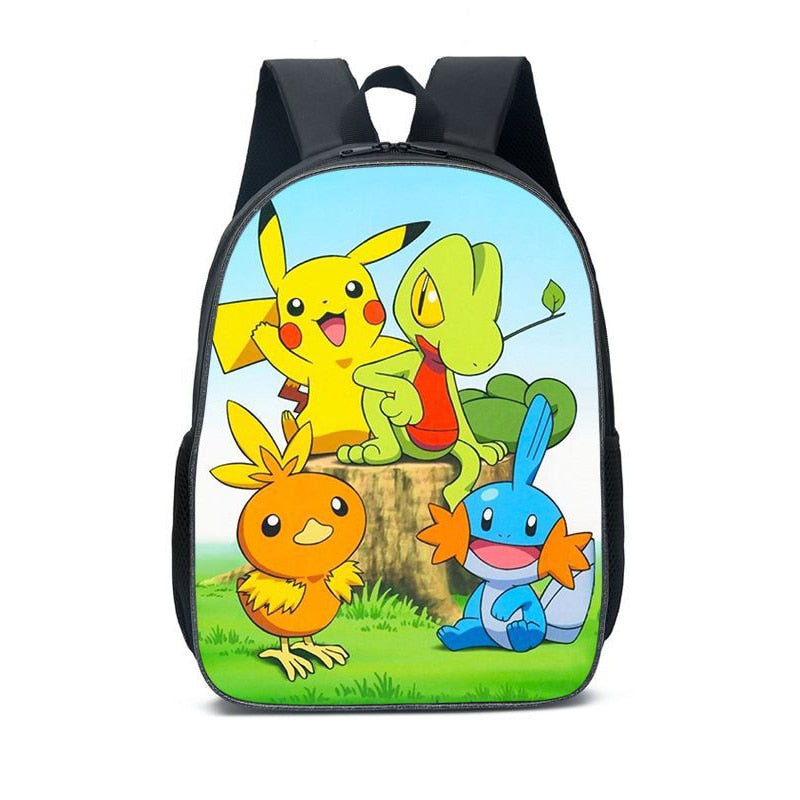 Kit Escolar Pokémon: Mochila, Bolsa de Ombro e Estojo