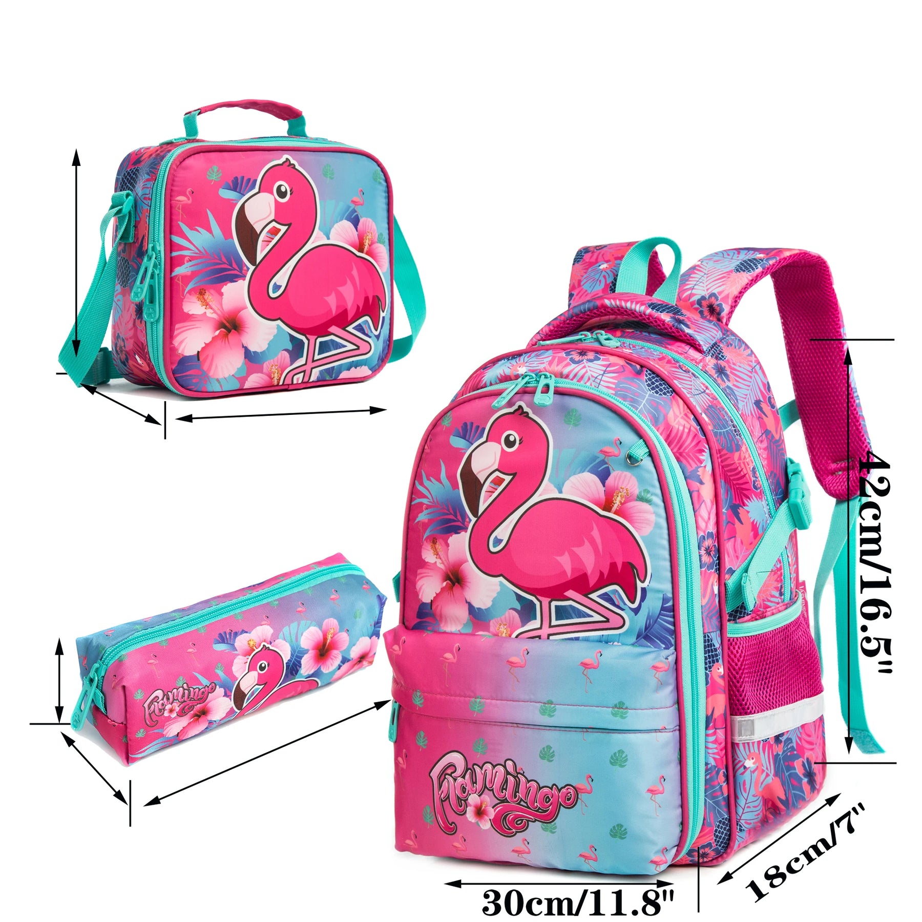 KIT Mochila Escolar Infantil DoceMagia com Lancheira e Estojo