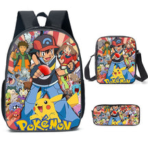 Kit Escolar Pokémon: Mochila, Bolsa de Ombro e Estojo