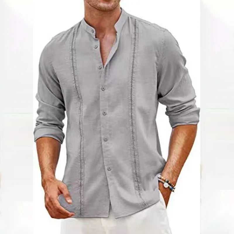 Camisa Social Masculina Manga Longa Classic