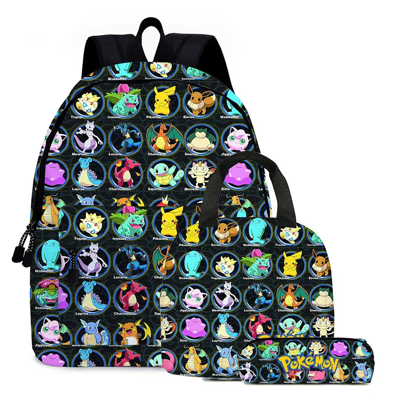 Kit Escolar Mochila e Lancheira - Pokémon Go