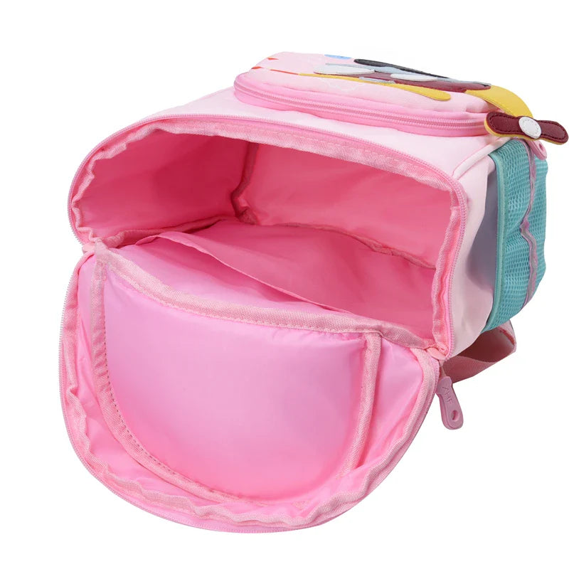 Mochila Escolar Infantil Unissex Estampa Helicóptero Design Arredondado