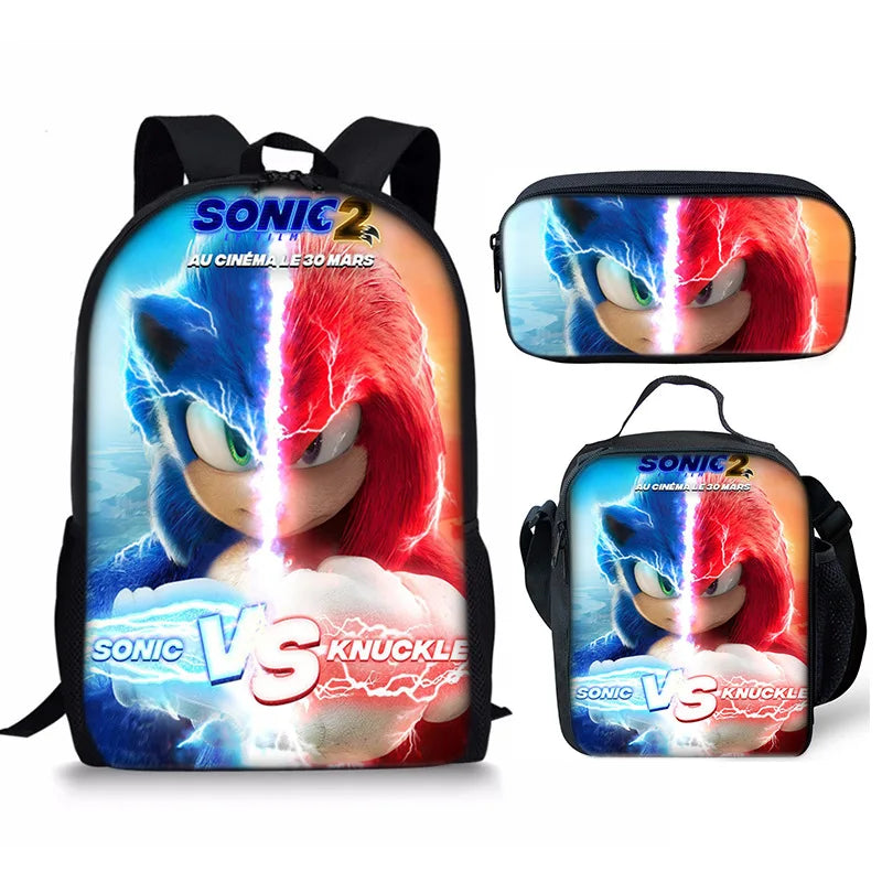 Kit Mochila Masculina Modelo Sonic