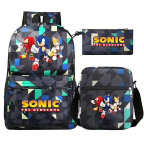 Kit Mochila Sonic Modelo Masculino