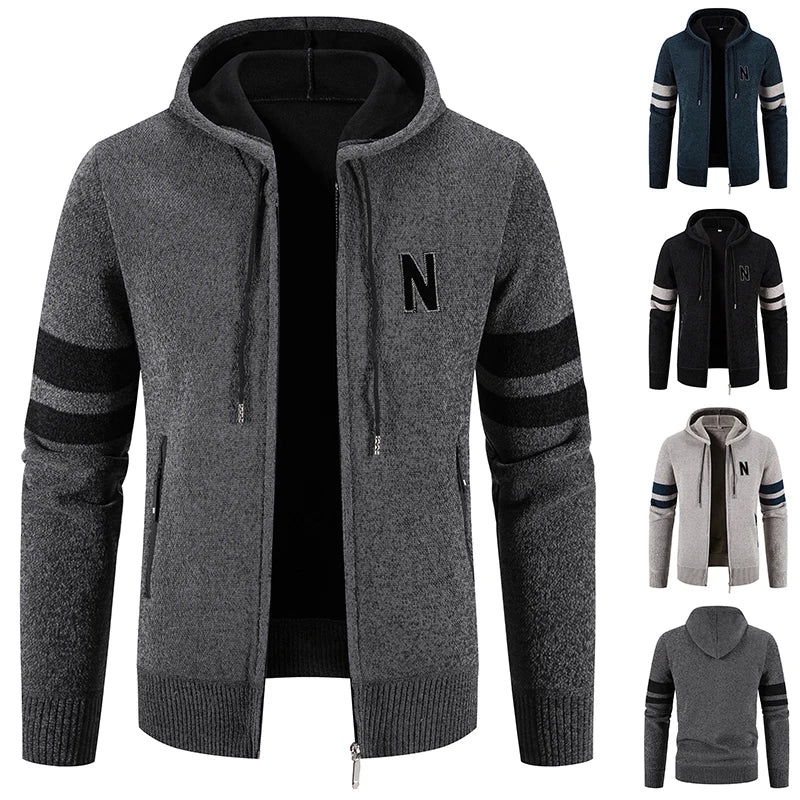 Jaqueta de Lã Masculina Moletom Para Inverno