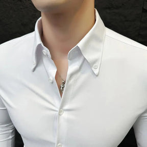 Camisa Social Masculina Slim Fit Anti Amassado Orion