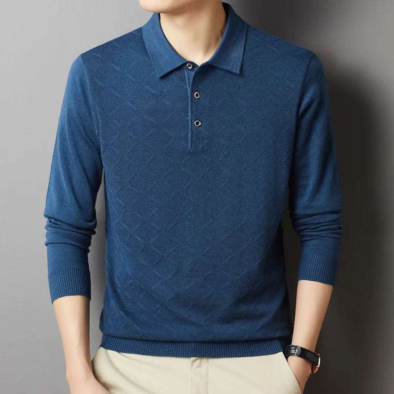 Camisa Polo Masculina Manga Longa Alhambra